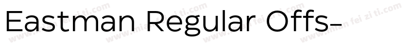 Eastman Regular Offs字体转换